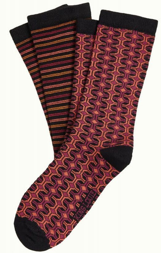 King Louie Socken&#x20;Socks&#x20;2-Pack&#x20;Savile&#x20;wild&#x20;fuchsia