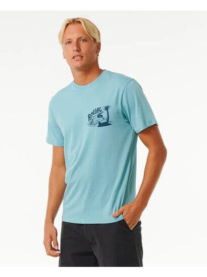 Rip Curl T-Shirt Keep on Trucking dusty blue