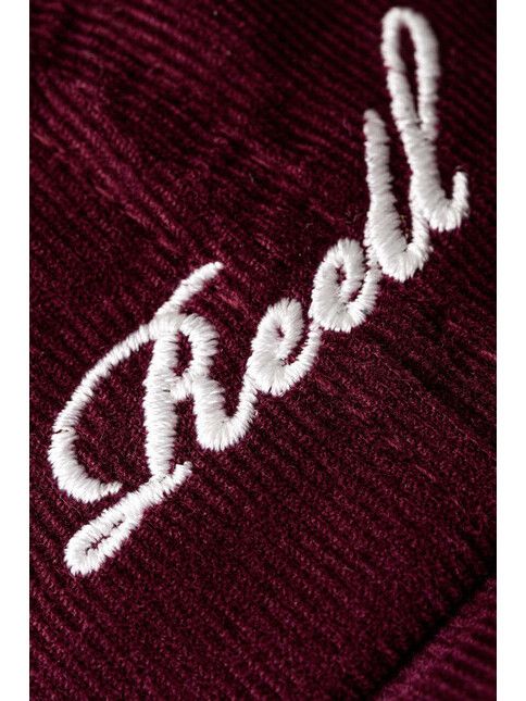 Reell Cap Single Script Cap vintage burgundy cord