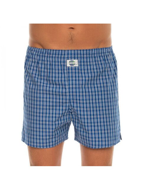 Deal Boxershort Check Blau Kariert