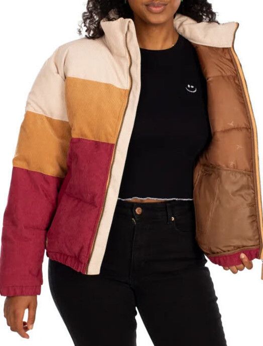 iriedaily Jacke&#x20;Cordy&#x20;Puffer&#x20;Jacket&#x20;dark&#x20;red