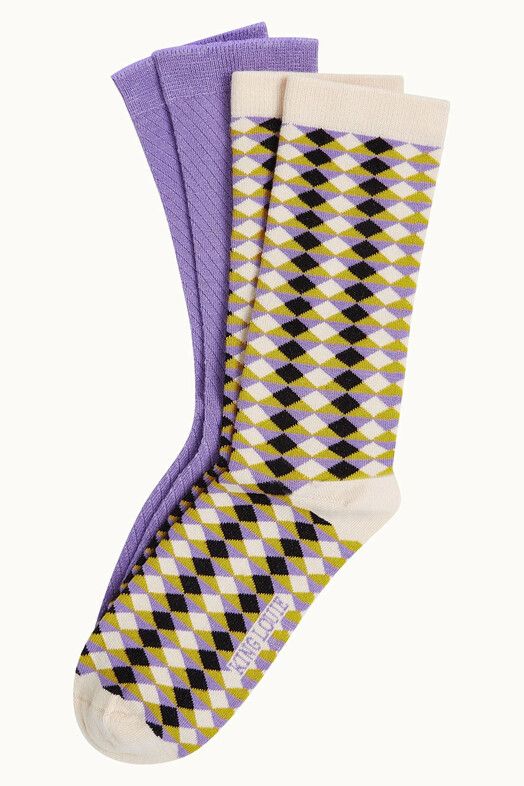 King Louie Socken&#x20;Socks&#x20;2-Pack&#x20;Mares&#x20;sheer&#x20;lilac