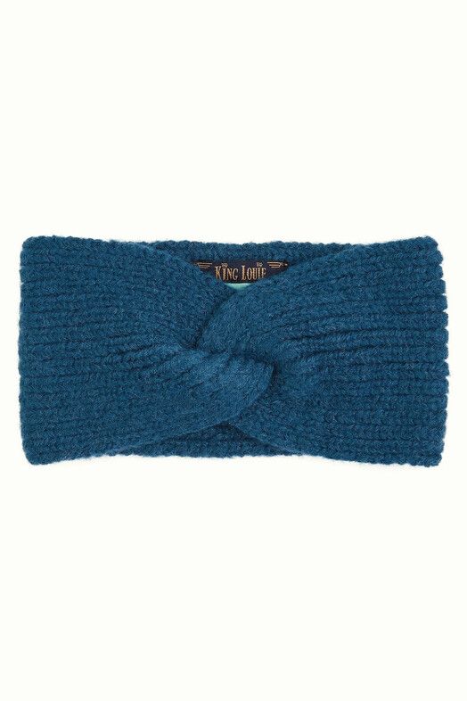 King Louie Stirnband&#x20;Hairband&#x20;Jules&#x20;Carre&#x20;storm&#x20;blue