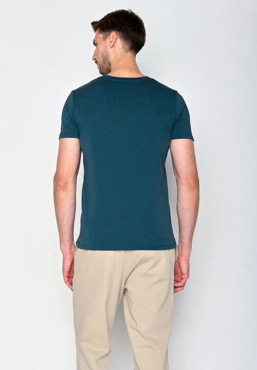 GreenBomb T-Shirt&#x20;Nature&#x20;Forest&#x20;Happy&#x20;blue&#x20;stone