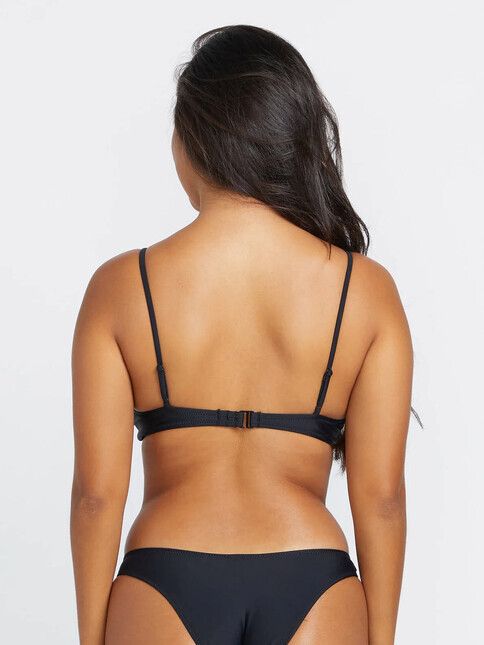 Volcom Bikini Simply Solid Crop black