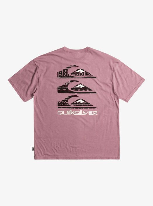 Quiksilver T-Shirt&#x20;Vertical&#x20;Logos&#x20;purple