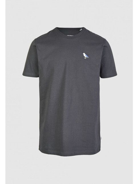 Cleptomanicx T-Shirt Embro Gull blue graphite