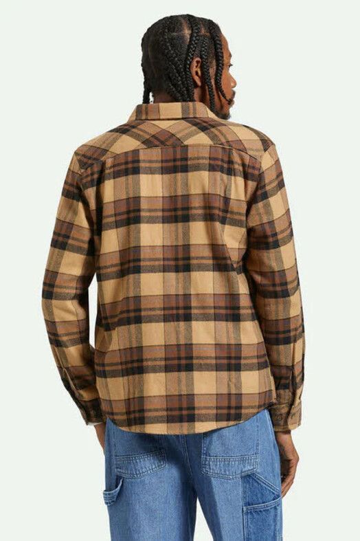 Brixton Hemd&#x20;Bowery&#x20;L&#x2F;S&#x20;Flannel&#x20;tiger&#x00B4;s&#x20;eye