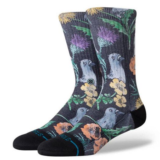 Stance Socken&#x20;Just&#x20;Flocked&#x20;black