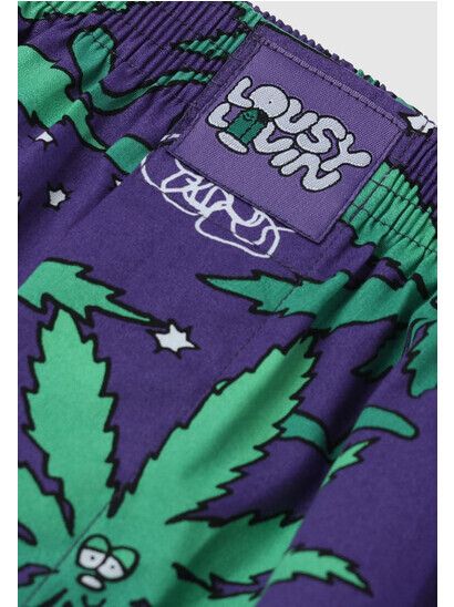 Cleptomanicx Boxershort Weedy purple haze