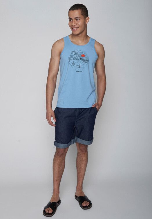 GreenBomb Tanktop&#x20;Nature&#x20;Simple&#x20;slate&#x20;blue