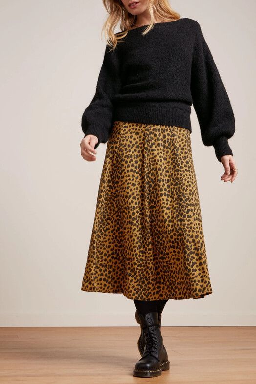 King Louie Rock&#x20;Laia&#x20;Skirt&#x20;Tigre&#x20;golden&#x20;brown