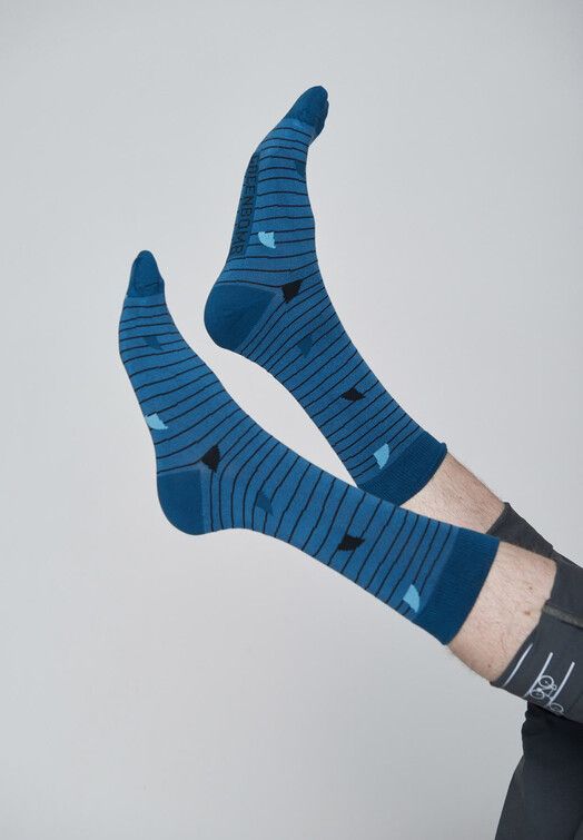 GreenBomb Socken&#x20;Animal&#x20;Shark&#x20;Fin&#x20;blue