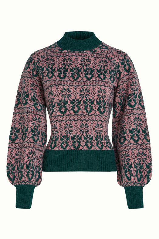 King Louie Pullover&#x20;Jeanie&#x20;Top&#x20;Duchess&#x20;pine&#x20;green