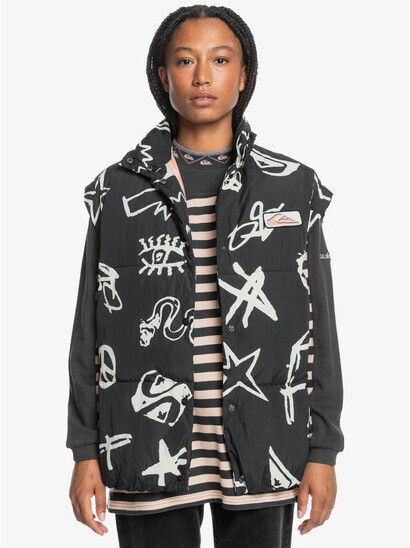 Quiksilver Women Weste UNI SL Puff Jacket tarmac fun zone