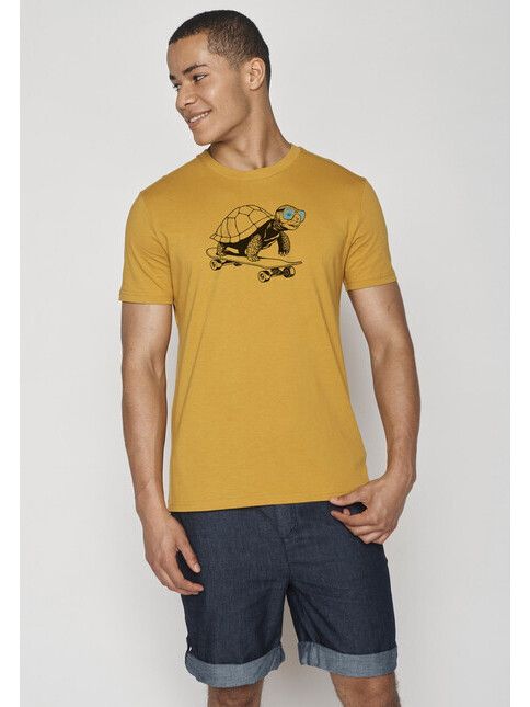 GreenBomb T-Shirt Animal Turtle Roll On ochre