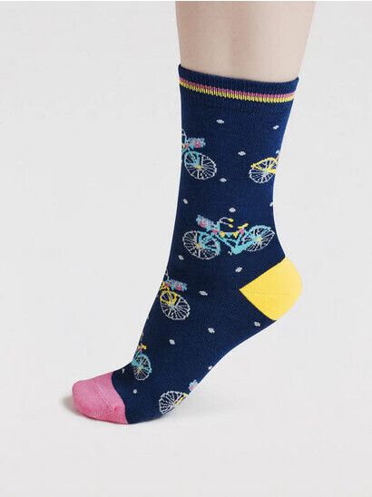 Thought Socken Rosette Bike Bamboo Socks indigo blue