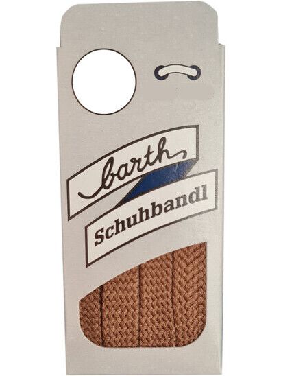 Barth Schuhbandl Schnürsenkel Sport flach Braun