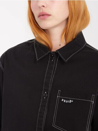 Volcom Hemd Stone Kraft Shirt black