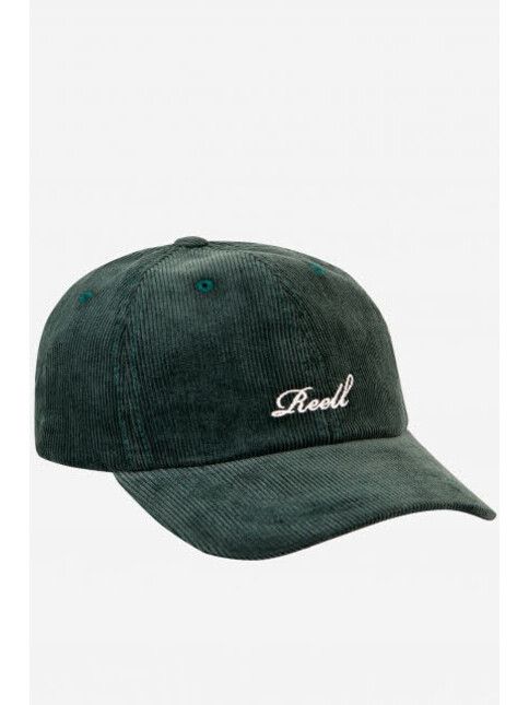 Reell Cap Single Script Cap dark green ribcor