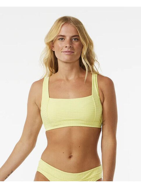 Rip Curl Bikini Premium Surf Crop D-Cup bright yellow