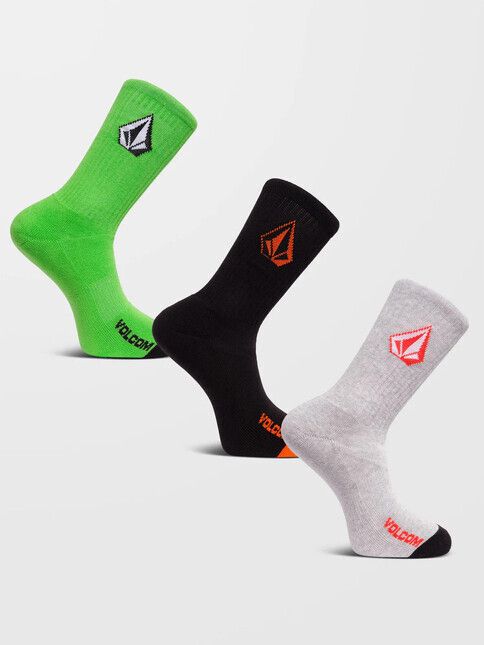 Volcom Socken Full Stone Sock 3 Pack electric green