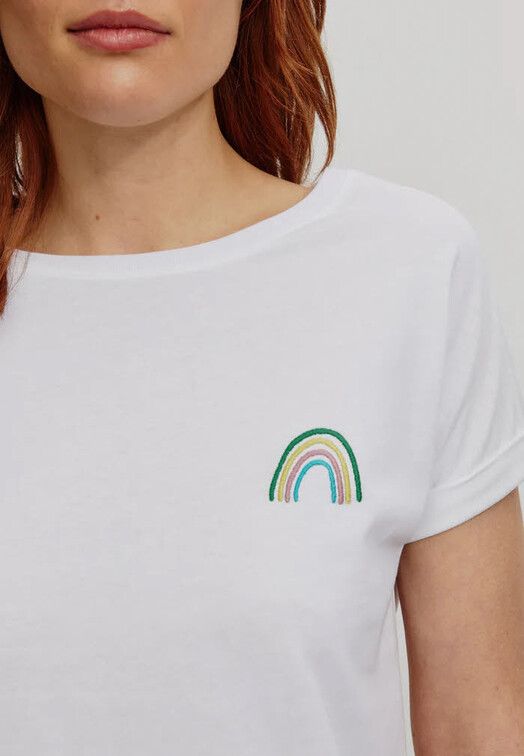 Recolution T-Shirt&#x20;Cayenne&#x20;Rainbow&#x20;white