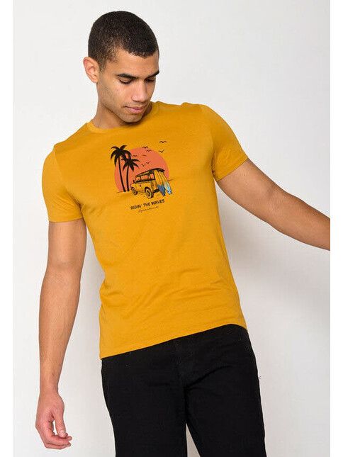GreenBomb T-Shirt Nature Car Surf ochre