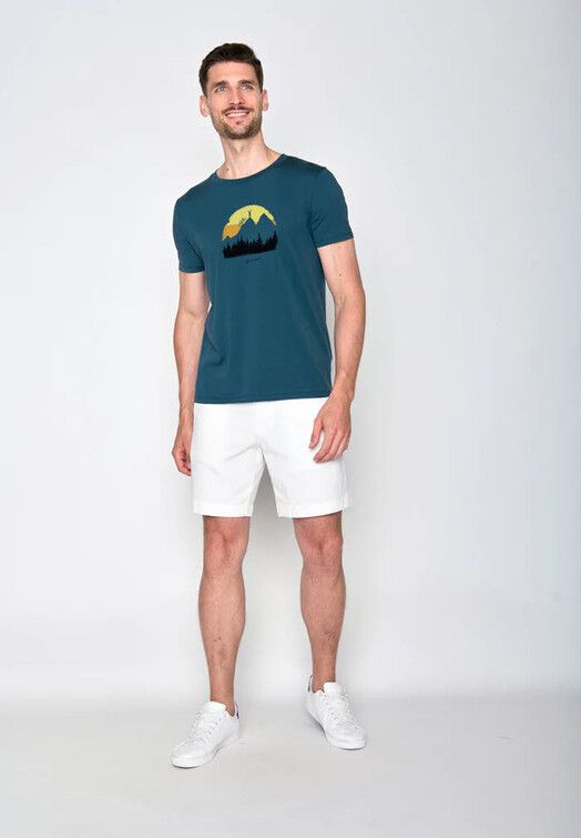 GreenBomb T-Shirt&#x20;Nature&#x20;Forest&#x20;Happy&#x20;blue&#x20;stone