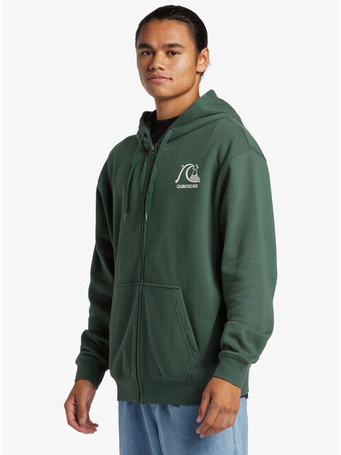 Quiksilver Zipper Graphic Hoodie Zipper