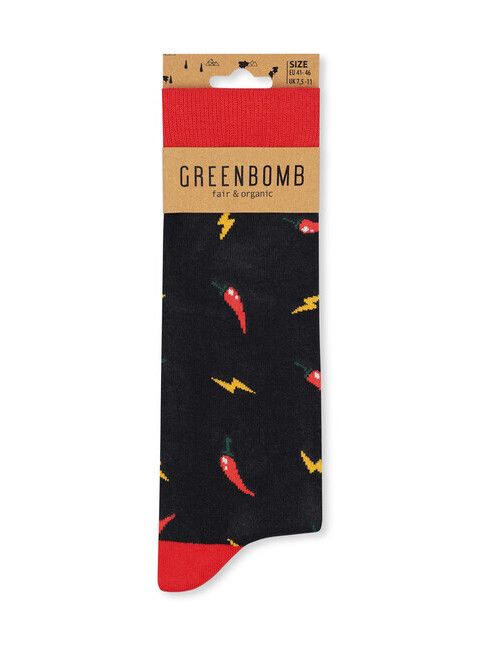 GreenBomb Socken Lifestyle Chili black