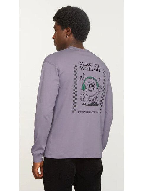 Recolution Longsleeve Papaya Music grey lilac