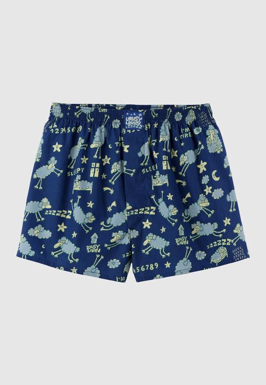 Cleptomanicx Boxershort&#x20;Sheep&#x20;true&#x20;blue