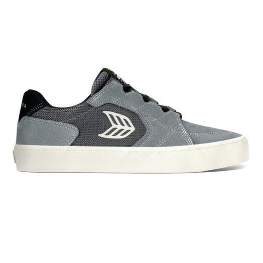 Cariuma Skateschuh&#x20;T20&#x20;Pro&#x20;charcoal&#x20;grey&#x20;suede&#x20;and&#x20;mesh&#x20;ivo