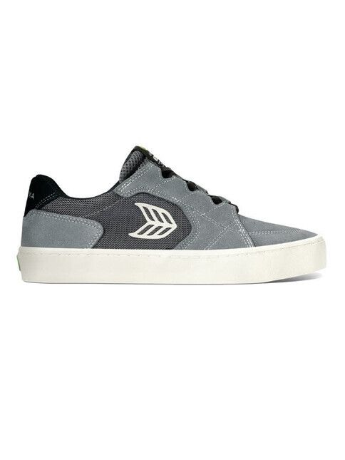 Cariuma Skateschuh T20 Pro charcoal grey suede and mesh ivo