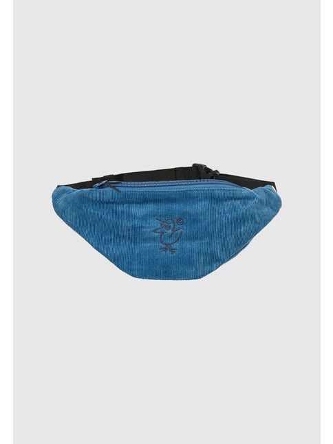 Cleptomanicx Hip Bag Sketch Gull Cord blue mirage