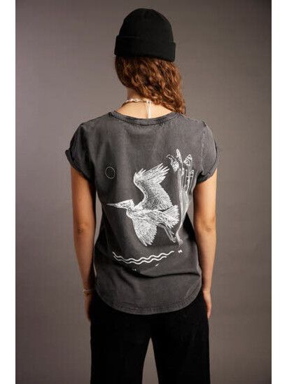 Shotgun T-Shirt Sir Fish a Lot black washed