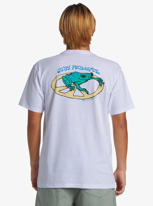 Quiksilver T-Shirt&#x20;Stay&#x20;Peaceful&#x20;white