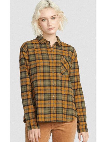 Volcom Hemd Plaid To Meet U bronze