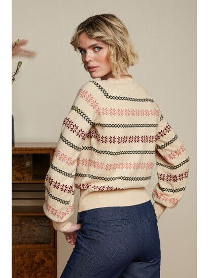 King Louie Pullover Bell Top Molena cream