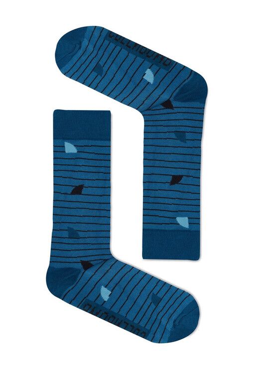 GreenBomb Socken&#x20;Animal&#x20;Shark&#x20;Fin&#x20;blue