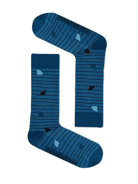 GreenBomb Socken Animal Shark Fin blue