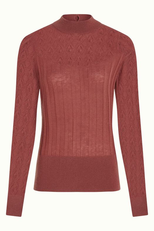 King Louie Pullover&#x20;Agnes&#x20;Turtle&#x20;Top&#x20;Appleton&#x20;mesa&#x20;pink