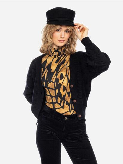 ATO Berlin Cardigan Smilla GOTS black