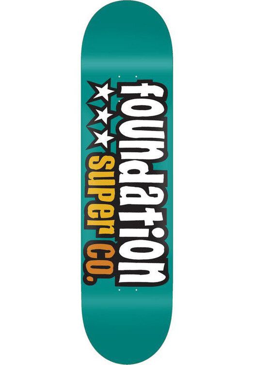 Foundation Skateboards Skateboard&#x20;3-Star&#x20;teal&#x20;7.8