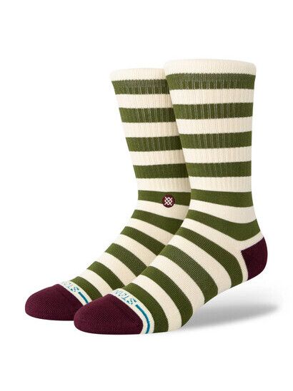 Stance Socken Breton Crew green