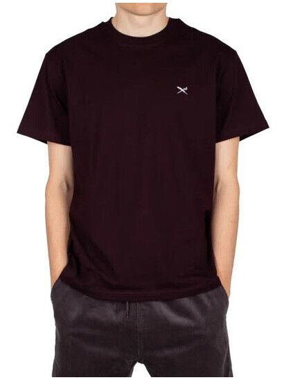 iriedaily T-Shirt Mini Flag Relaxed Tee aubergine