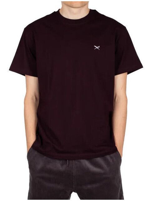iriedaily T-Shirt Mini Flag Relaxed Tee aubergine