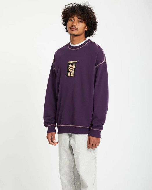 Volcom Sweater&#x20;Podcol&#x20;Crew&#x20;grape&#x20;royale