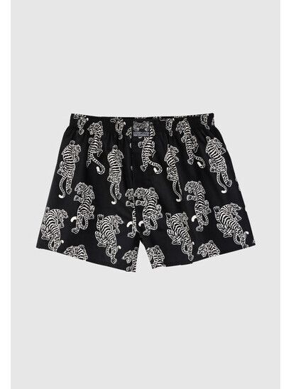 Cleptomanicx Boxershort Broderson Tigers black